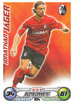 Jonathan Jager SC Freiburg 2009/10 Topps MA Bundesliga #104